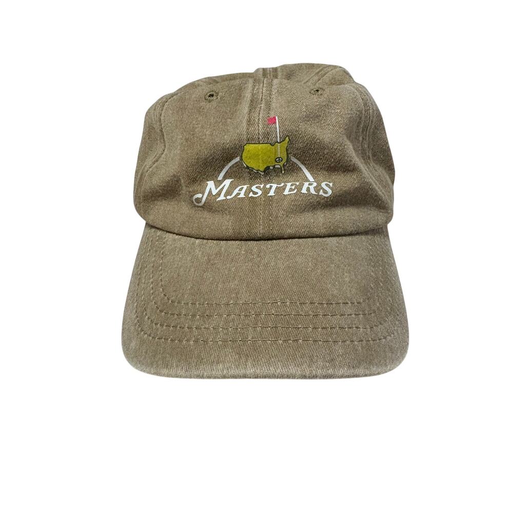 Masters‎ Augusta National Golf Hat Tan Strapback Cap | adjustable